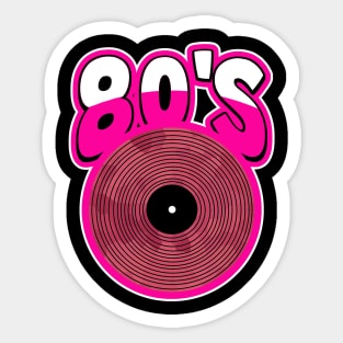 PINK Vinyl 1980 Retro Sticker